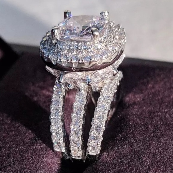 New💍925 Sterling Silver Diamond Ring - Picture 6 of 6